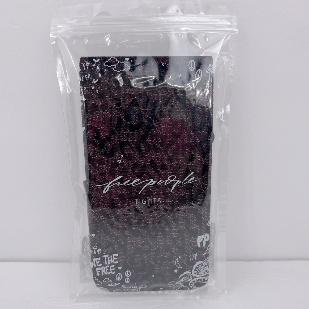 FREE PEOPLE TIGHTS, BROW & BLACK COLOR, ONE SIZE FITS ALL,94%POLYAMID 6%ELASTANE